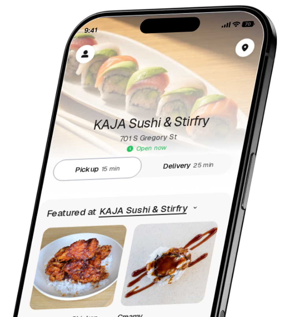 KAJA Sushi & Stirfry app preview